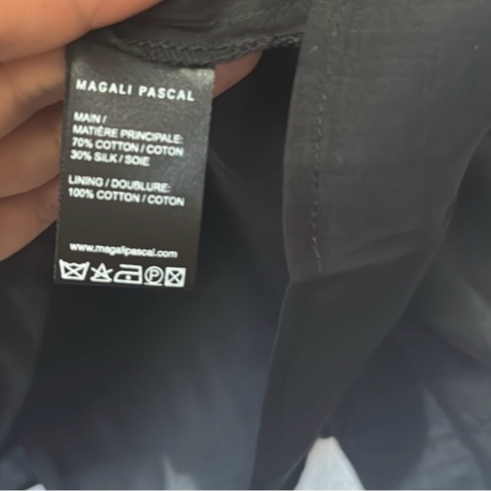 Magali Pascal Ruffled Black Pleated Mini Dress - Picture 5 of 11